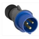 Вилка кабельная ABB Easy&Safe 232EP6,32А,2P+E, IP44,6ч 232EP6 /2CMA101975R1000/ 2CMA193513R1000