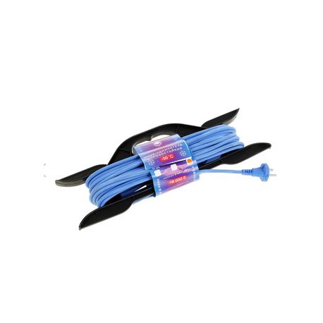 Шнур-Удлинитель на рамке "PowerCube" 10А.1розетка.Синий, морозостойкий.10 м 2*1,00мм2