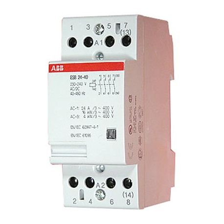 Контактор ABB ESB-24-40 (24А AC1) 220В АС/DC /GHE3291102R0006