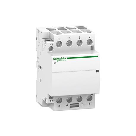 Контактор Schneider Electric Acti9 A9C20864 модульный iCT63A 4НО 220/240В АС