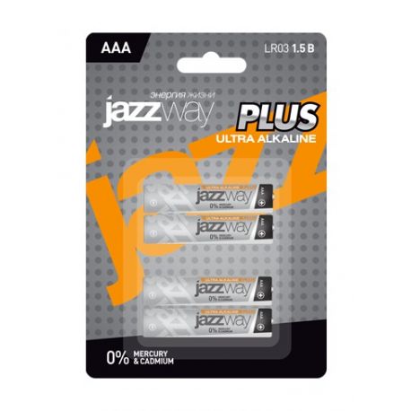 Элемент питания JAZZway Ultra PLUS LR03 BL-4