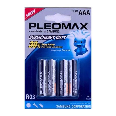 Элемент питания Pleomax R03 BP4