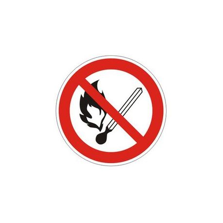 Знак TDM "Запрещается пользоваться открытым огнём и курить" d=180мм
