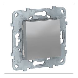 Выключатель Schneider Electric Unica NEW 1-клавишный, сх. 1, 10 AX, 250 В,  цвет алюминий