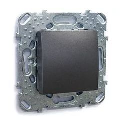 Выключатель проходной механизм Schneider Electric Glossa сх.6, 1-клавишный, графит GSL001361