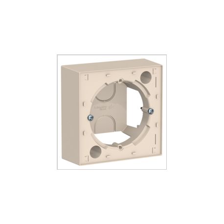 Коробка для наружного монтажа,  Schneider Electric AtlasDesign бежевый ATN000200