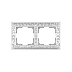 Рамка Werkel Antik 2-местная жемчужная WL07-Frame-02 a031783