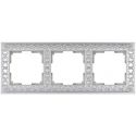 Рамка Werkel Antik 3-местная белое золото WL07-Frame-03 a036750