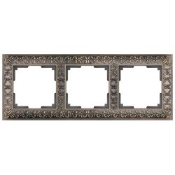 Рамка Werkel Antik 3-местная бронза WL07-Frame-03 a029840