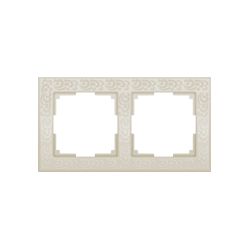 Рамка Werkel Flock 2-местная слоновая кость WL05-Frame-02-ivory a028983