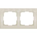 Рамка Werkel Flock 2-местная слоновая кость WL05-Frame-02-ivory a028983