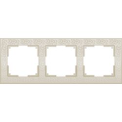 Рамка Werkel Flock 3-местная слоновая кость WL05-Frame-03-ivory a028984