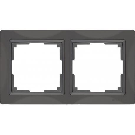 Рамка Werkel Snabb 2-местная серо-коричневая WL03-Frame-02 a036699