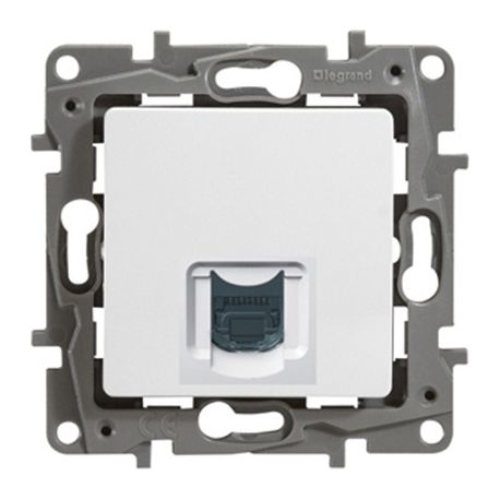 Розетка механизм Legrand Etika компьютерная 1-местная RJ45 кат 5 UTP белый 672241