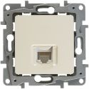 Розетка механизм Legrand Etika компьютерная 1-местная RJ45 кат 5 UTP слоновая кость 672341