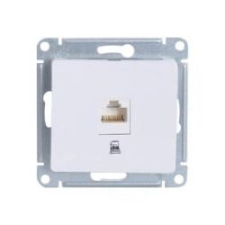 Розетка механизм Schneider Electric Glossa компьютерная 1-местная RJ45 кат.5E белый GSL000181K