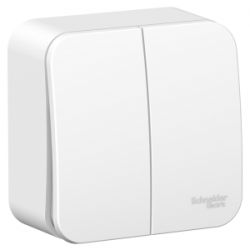 Выключатель Schneider Electric BLANCA О/У 2-клавишный  (cх.5), 10А, 250B, цвет белый  BLNVA105001