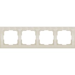 Рамка Werkel Flock 4-местная слоновая кость WL05-Frame-04-ivory a028985