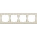 Рамка Werkel Flock 4-местная слоновая кость WL05-Frame-04-ivory a028985