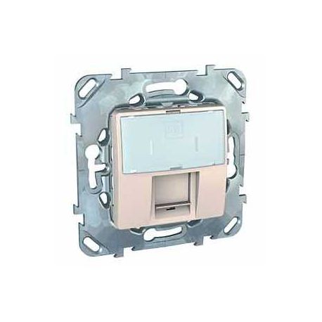 Розетка Schneider Electric Unica компьютерная 1-местная RJ45 cat.5e бежевый MGU5.421.25ZD