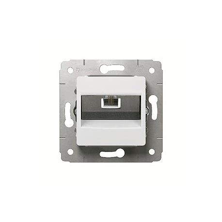 Розетка механизм Legrand Cariva компьютерная 1хRJ45 кат 6 UTP, белая 773641