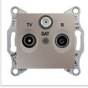 Розетка механизм Schneider Electric Sedna TV/R/SAT оконечная  1d, титан SDN3501368