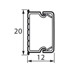 Мини-канал Legrand 638192 20x12мм METRA