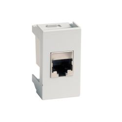 Розетка RJ-45 категория .6,экранированная ,Viva,1 модуль, серая, DKC 45168