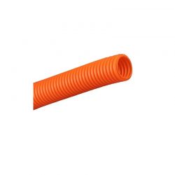 Труба ПНД гибкая гофрированная DKC д.50мм, тяжёлая без протяжки, 15м, цвет оранжевый, 70550