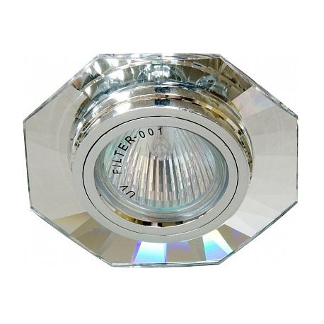 Светильник встраиваемый Feron 8120-2/(CD3011) G5.3 MR16 серебро-серебро