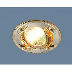 Светильник точечный Elektrostandard 104A CF/104АMR16 сатин-серебро/золото