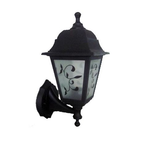Светильник садово-парковый DUWI Lousanne 60Вт IP44 E27 черный, матовое стекло с рисунком, пластик
