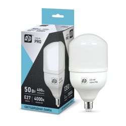 Светодиодная лампа ASD LED-HP-PRO 50Вт 230В Е27 с адаптером E40 6500К 4500Лм