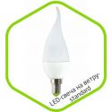 Светодиодная лампа ASD LED-СВЕЧА на ветру-standard 5 Вт 230В Е14 3000К 450Лм