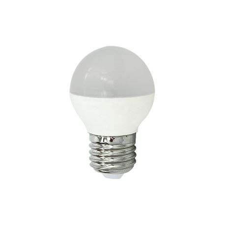 Светодиодная лампа Ecola globe LED 8,0Вт G45 220V E27 4000K шар (композит) 78x45 / K7GV80ELC