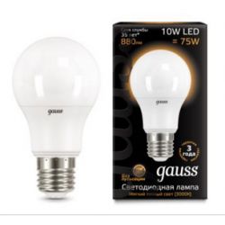 Светодиодная лампа Gauss LED A60 10Вт E27 3000K