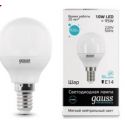 Светодиодная лампа Gauss LED Elementary Globe 10Вт E14 4100K