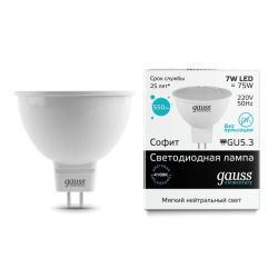 Светодиодная лампа Gauss LED Elementary MR16 GU5.3 7Вт 4100K