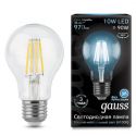 Светодиодная лампа Gauss LED Filament A60 E27 10Вт 4100К