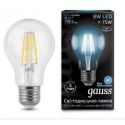 Светодиодная лампа Gauss LED Filament A60 E27 8Вт 4100К