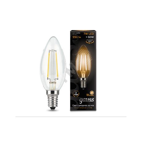 Светодиодная лампа Gauss LED Filament Candle E14 7Вт 2700К