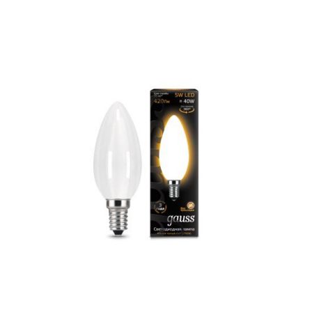 Светодиодная лампа Gauss LED Filament Candle OPAL E14 5Вт 2700К