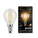 Светодиодная лампа Gauss LED Filament Globe E14 7Вт 2700K