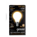 Светодиодная лампа Gauss LED Filament Globe OPAL E14 5Вт 2700K