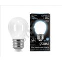 Светодиодная лампа Gauss LED Filament Globe OPAL E27 5Вт 4100K