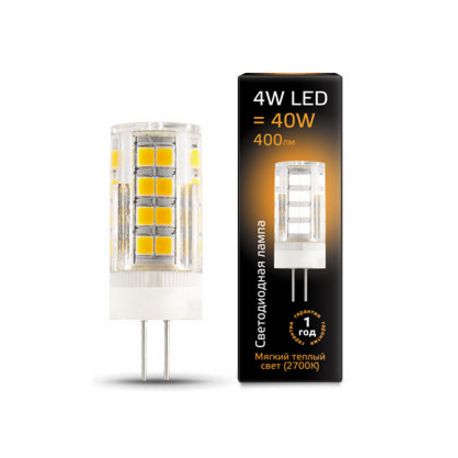 Светодиодная лампа Gauss LED G4 AC185-265V 4Вт 2700K керамика