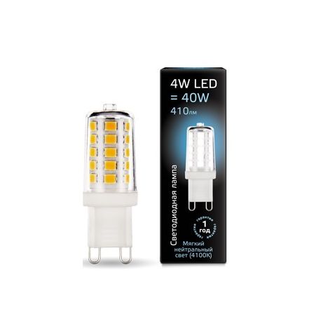 Светодиодная лампа Gauss LED G9 AC185-265V 4Вт 4100K керамика