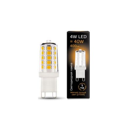 Светодиодная лампа Gauss LED G9 AC185-265V 4Вт 2700K керамика