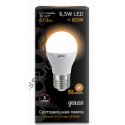 Светодиодная лампа Gauss LED Globe А60 7Вт E27 2700K/3000К step dimmable