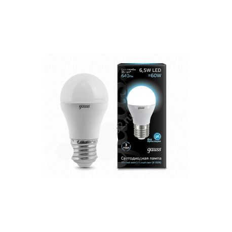 Светодиодная лампа Gauss LED Globe-dim E27 7Вт 4100К диммируемая